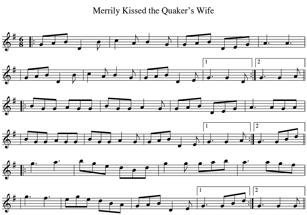 Music for Merrily Kissed The Quaker's Wife